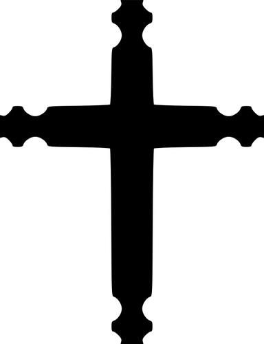 Simple Fancy Cross Vector Image 384x500 Simple Fancy Cross Vector Image