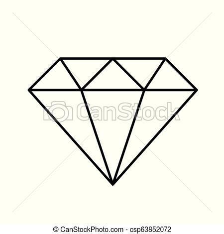 Diamond Simple Icon Pictogram Outline Vector Illustration 450x470 Diamond Simple Icon Pictogram Outline Vector Illustration