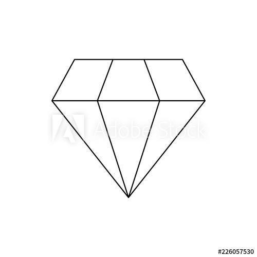 Diamond Vector Icon, Brilliant Symbol Simple Illustration, Flat 500x500 Diamond Vector Icon, Brilliant Symbol Simple Illustration, Flat