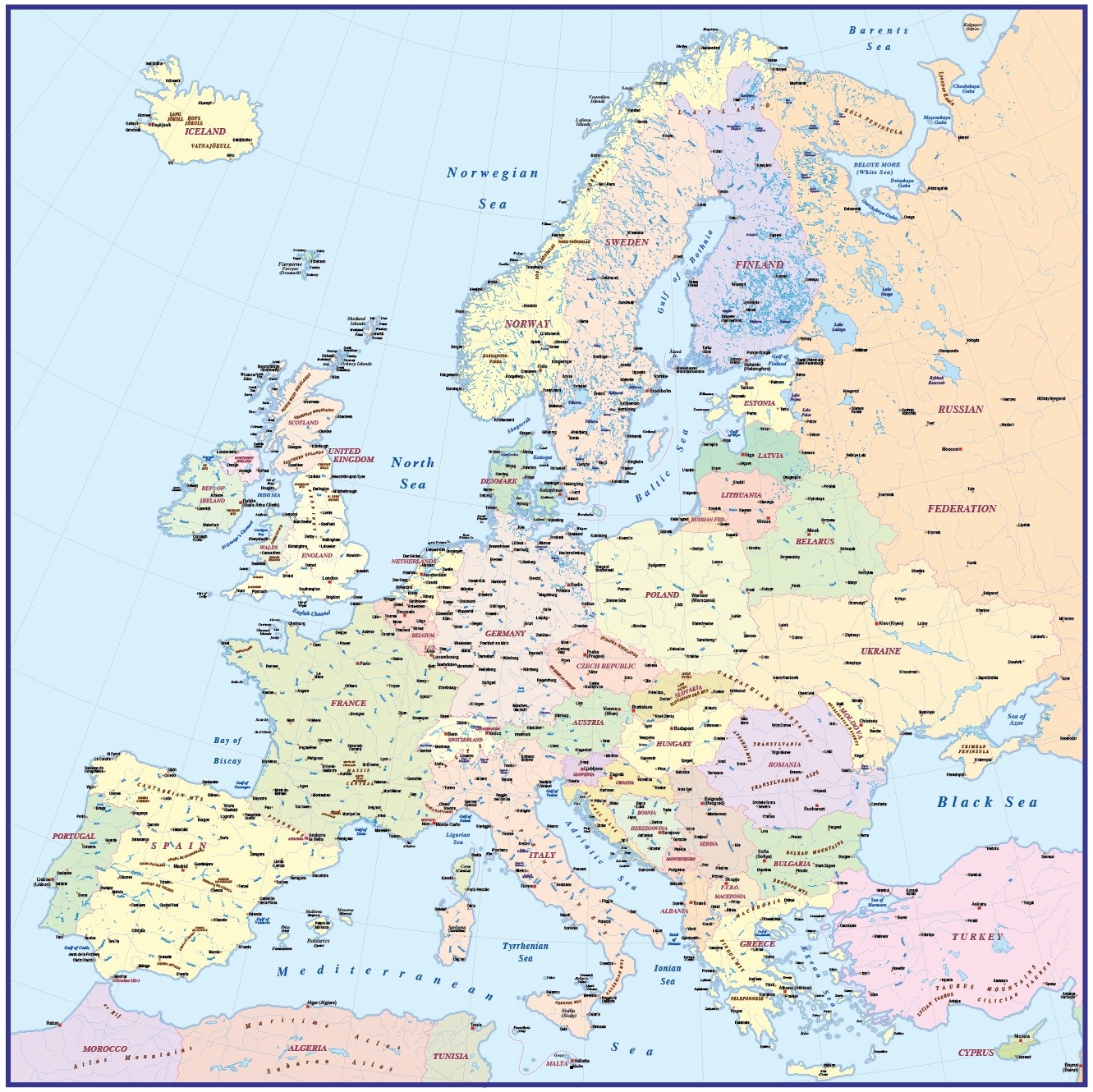 Simple Europe Map Vector at Vectorified.com | Collection of Simple ...