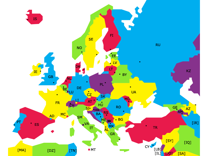 Simple Europe Map Vector At Vectorified Com Collection Of Simple   Simple Europe Map Vector 26 