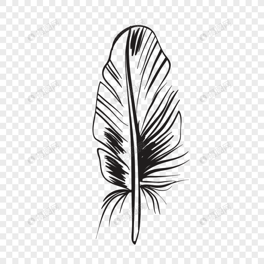 Simple Feather Vector at Vectorified.com | Collection of Simple Feather ...