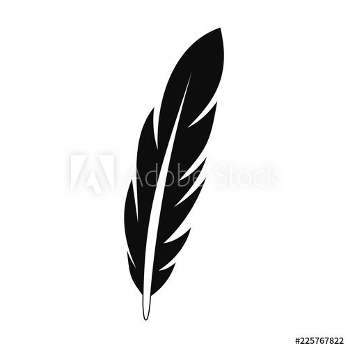 Bright Feather Icon Simple Illustration Of Bright Feather Vector 500x500 Bright Feather Icon Simple Illustration Of Bright Feather Vector