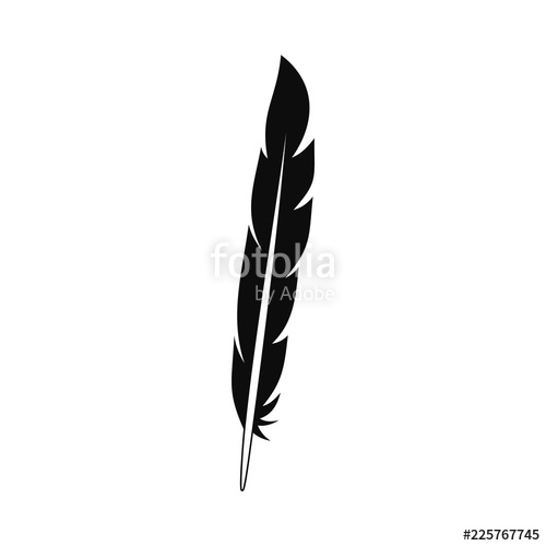 Design Feather Icon Simple Illustration Of Design Feather Vector 500x500 Design Feather Icon Simple Illustration Of Design Feather Vector