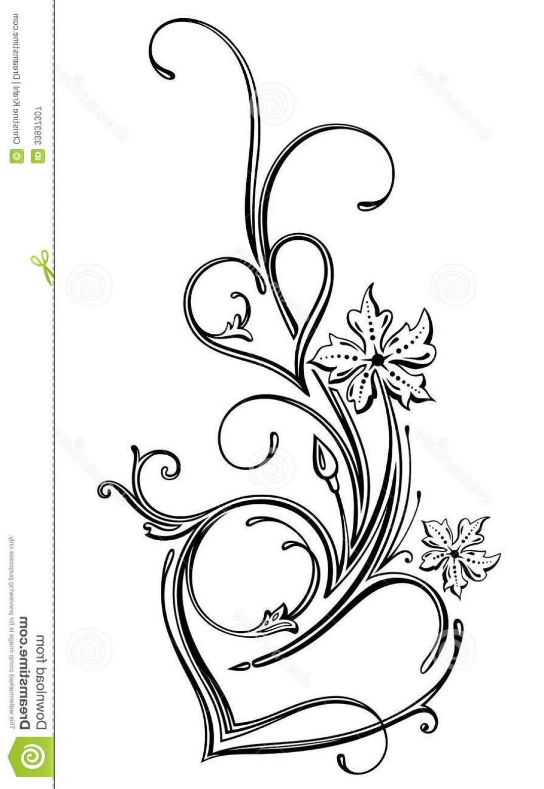 Simple Filigree Vector at Vectorified.com | Collection of Simple