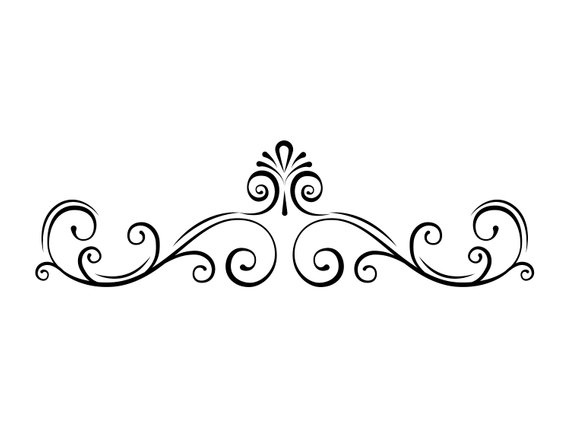 Simple Filigree Vector At Collection Of Simple