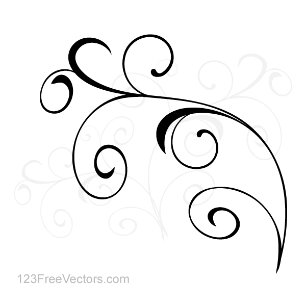 600x600 Vector Simple Floral Ornament Background Free Vectors Free