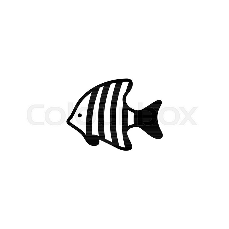 800x800 Fish Vector Icon Simple Flat Symbol Stock Vector Colourbox
