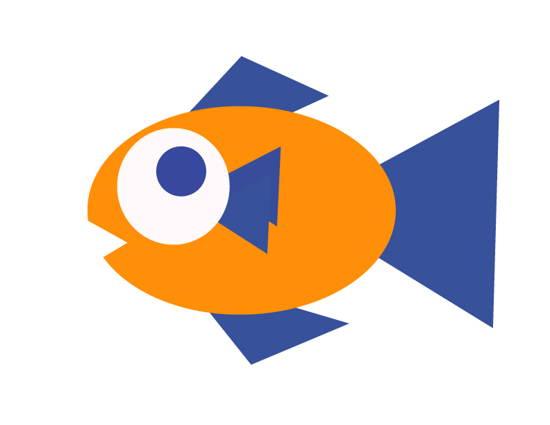 792x612 Really Simple Fish Vector