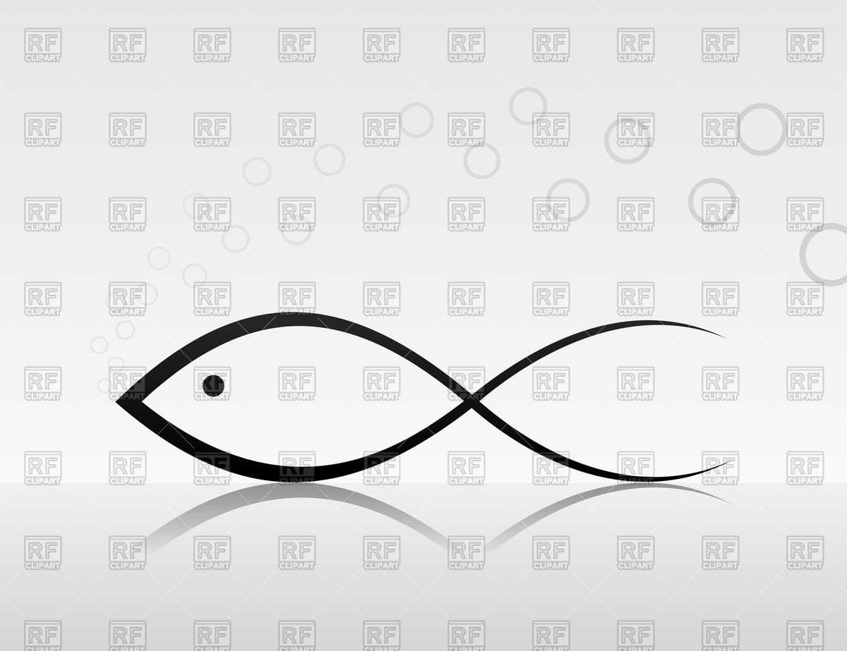 1200x923 Simple Icon Of Fish Vector Image Of Plants And Animals