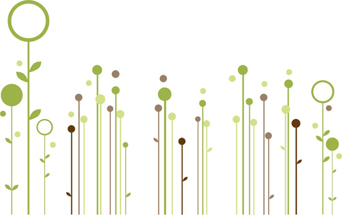 500x314 Simple Floral Vector Background Free Download