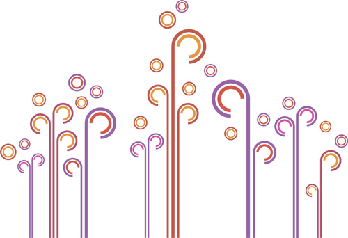 500x342 Simple Floral Vector Background Free Download