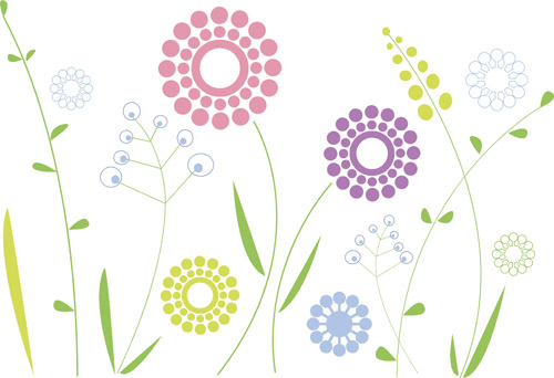 500x342 Simple Floral Vector Material Free Download