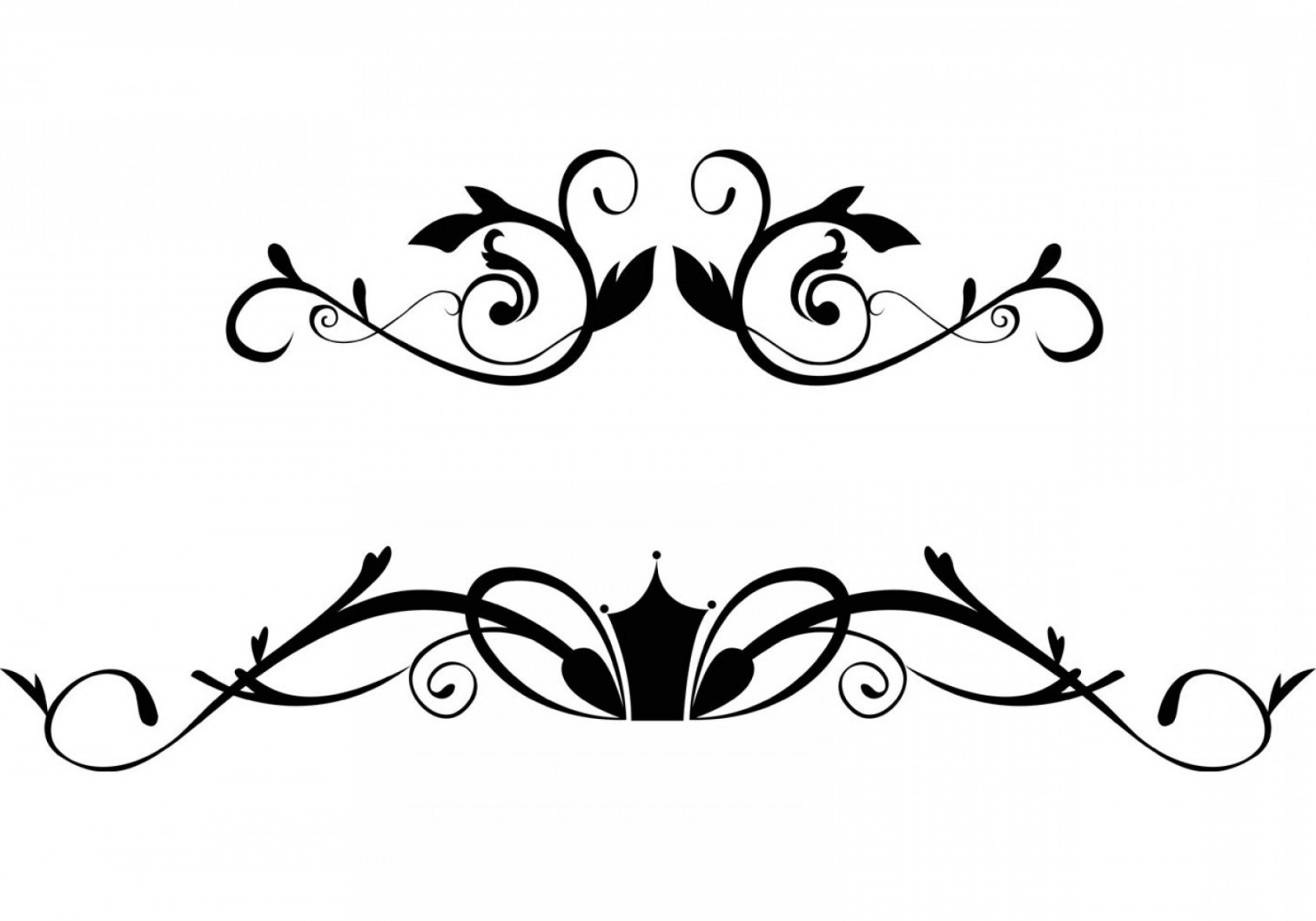 1512x1058 Vintage Floral Border Vector Soidergi Simple Floral Border Vector