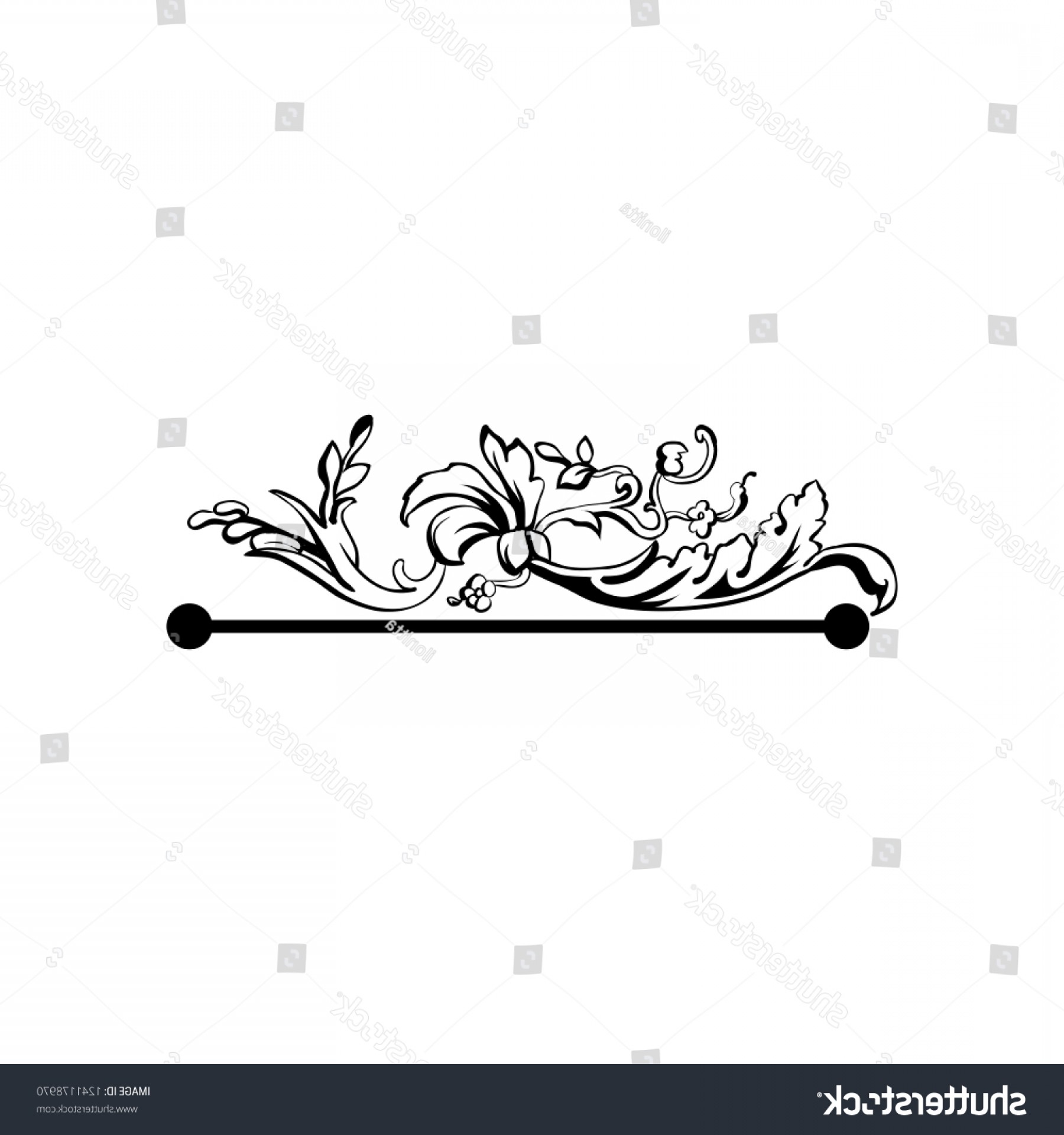 1800x1920 Flourish Vector Text Divider Floral Vintage Geekchicpro