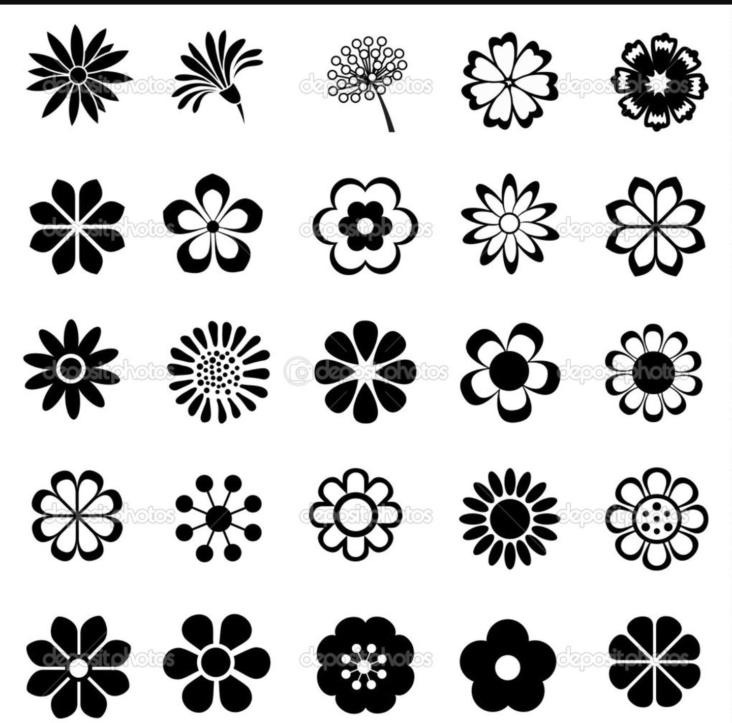 1440x1421 Simple Elegant Flowers Simple Elegant Flower Designs Vector