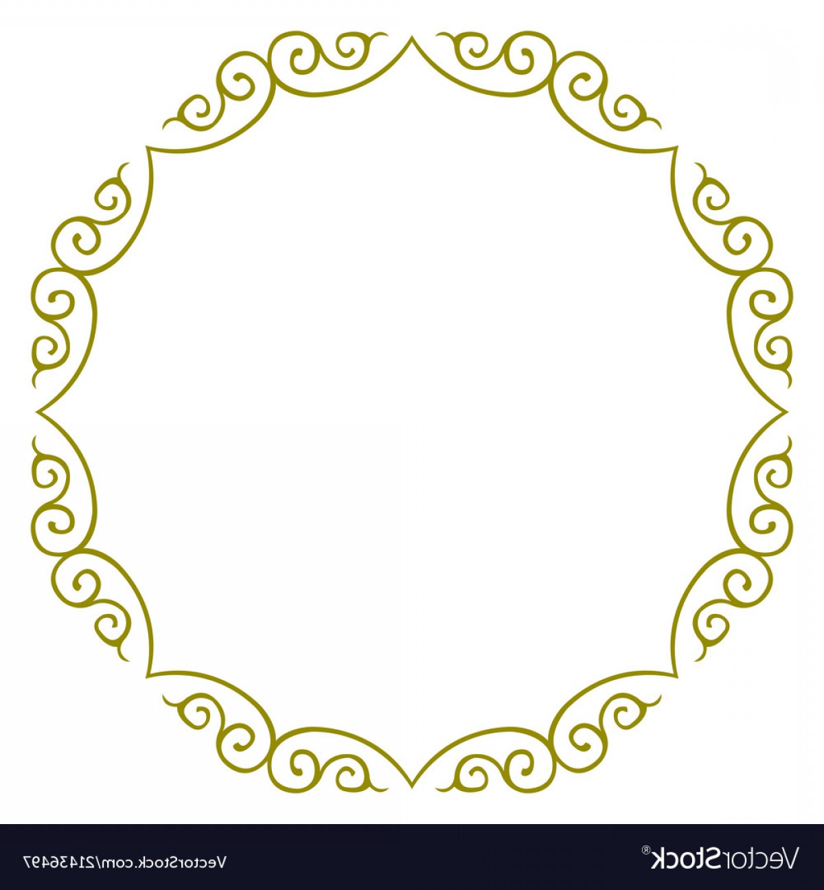1200x1296 Simple Circle Design Border Frame Vector Newwaysys