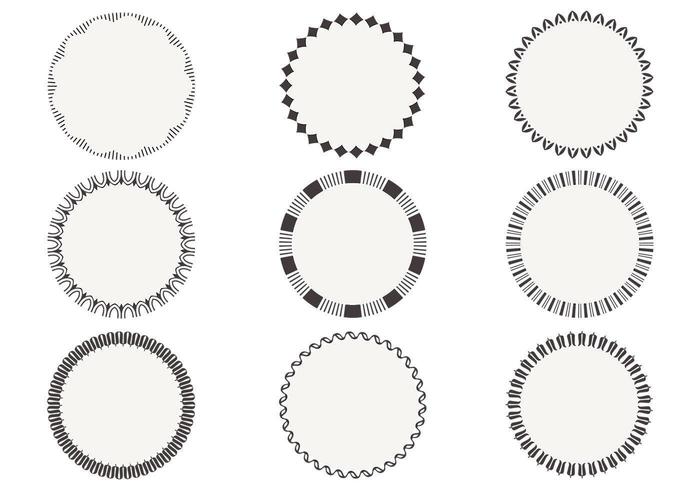 700x490 Simple Circular Frame Vectors