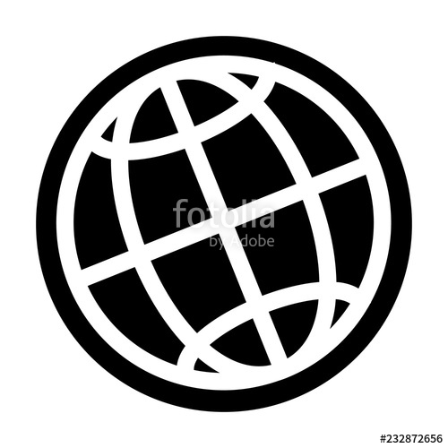 500x500 Globe Icon Simple Illustration Of Globe Vector Icon For Web