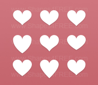 Hearts Photoshop Vector Shapes 200x175 Hearts Photoshop Vector Shapes