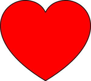 Simple Heart Red Filled Clip Art 300x267 Simple Heart Red Filled Clip Art