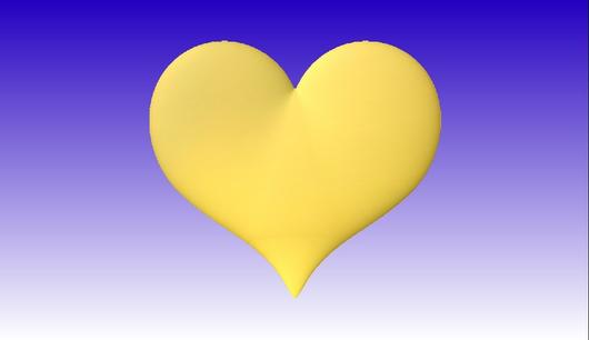 530x306 Simple Heart Vector Relief Model Cncvectorart