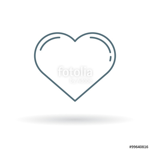 Valentines Heart Icon Simple Heart Sign Love Symbol Thin Line 500x500 Valentines Heart Icon Simple Heart Sign Love Symbol Thin Line