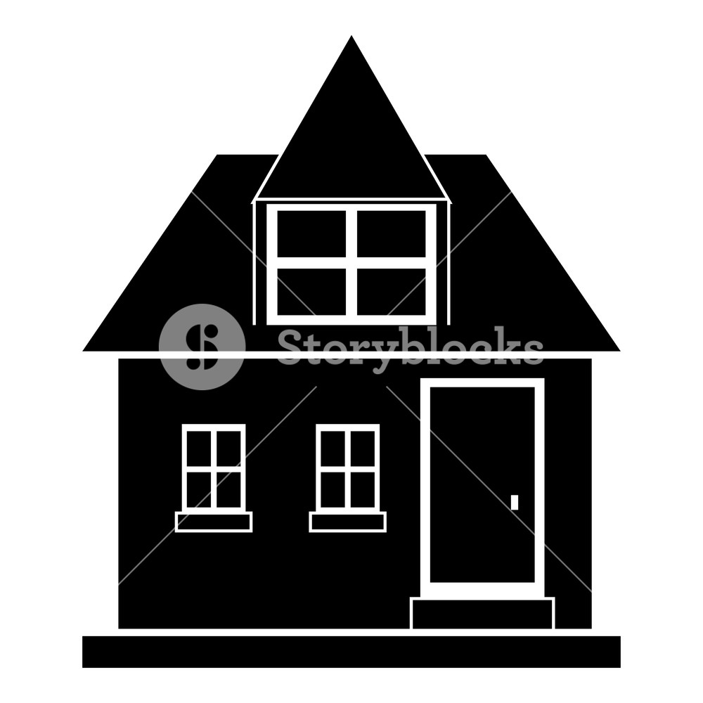Modern House Icon Simple Illustration Of House Vector Icon 1000x1000 Modern House Icon Simple Illustration Of House Vector Icon