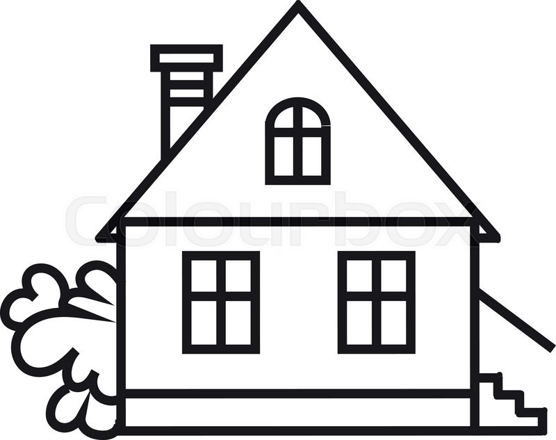 Simple House Icon Vector Icon Of Stock Vector Colourbox 800x633 Simple House Icon Vector Icon Of Stock Vector Colourbox