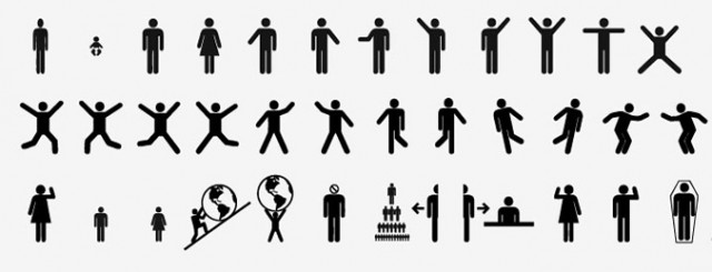 640x245 Human Icon Vector Images
