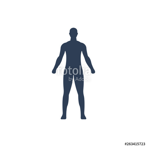 500x500 Simple Illustration Of Human Body Icon Stock Image And Royalty
