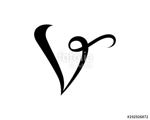 Simple Classic Initial Name Letter V Symbol Logo Vector Stock 500x400 Simple Classic Initial Name Letter V Symbol Logo Vector Stock