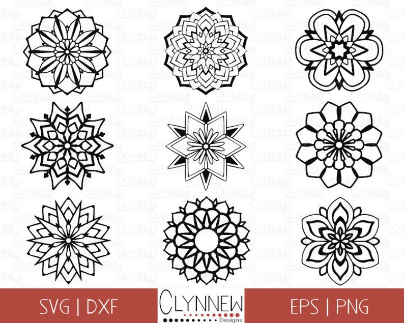 794x635 Mandala Mandala Vector Design Bundle Simple Mandalas Etsy