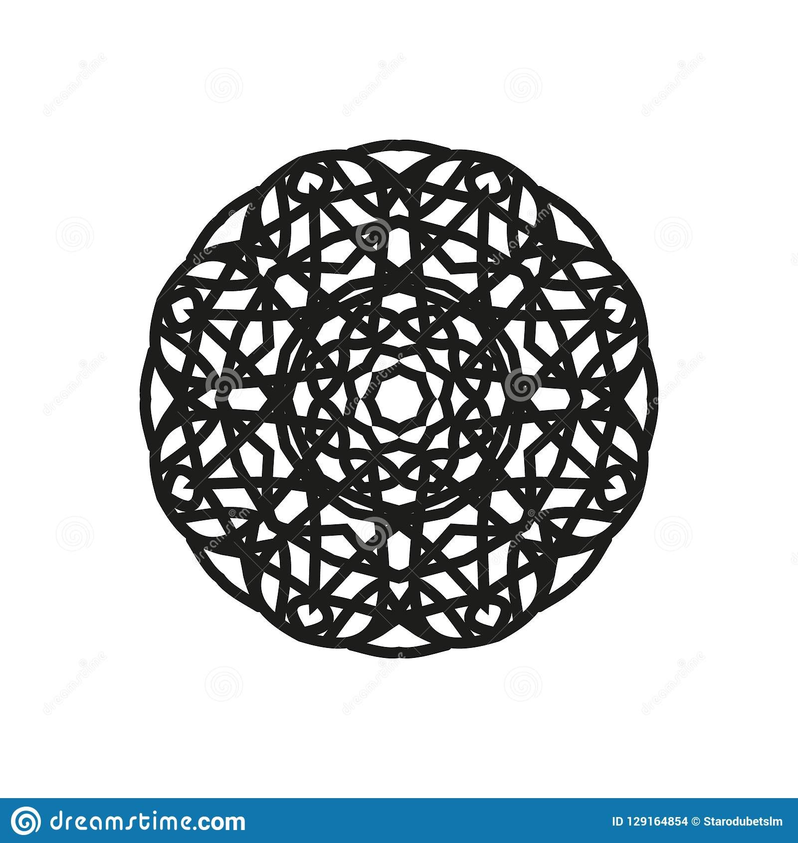 1600x1690 Mandala Simple Elegant Simple Mandala Shape Logo Stock Vector