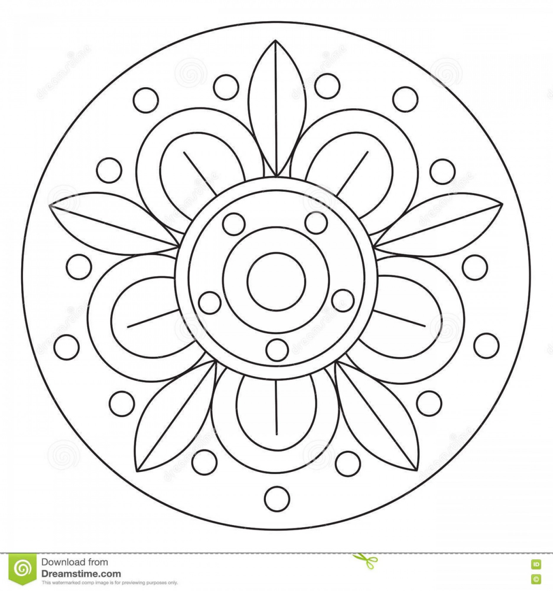 Download Simple Mandala Vector at Vectorified.com | Collection of ...