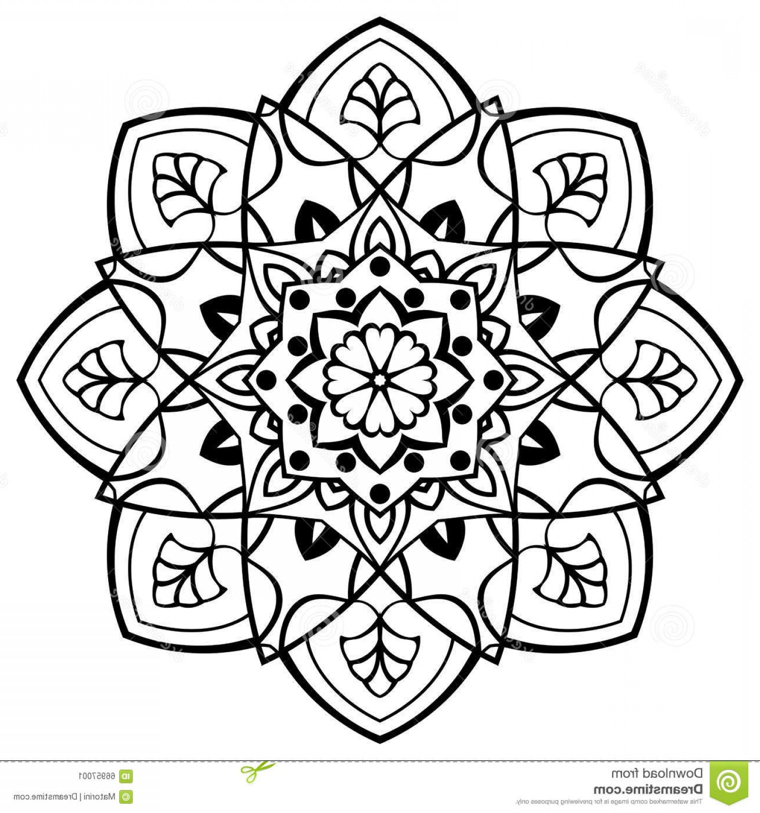 Download Simple Mandala Vector at Vectorified.com | Collection of ...