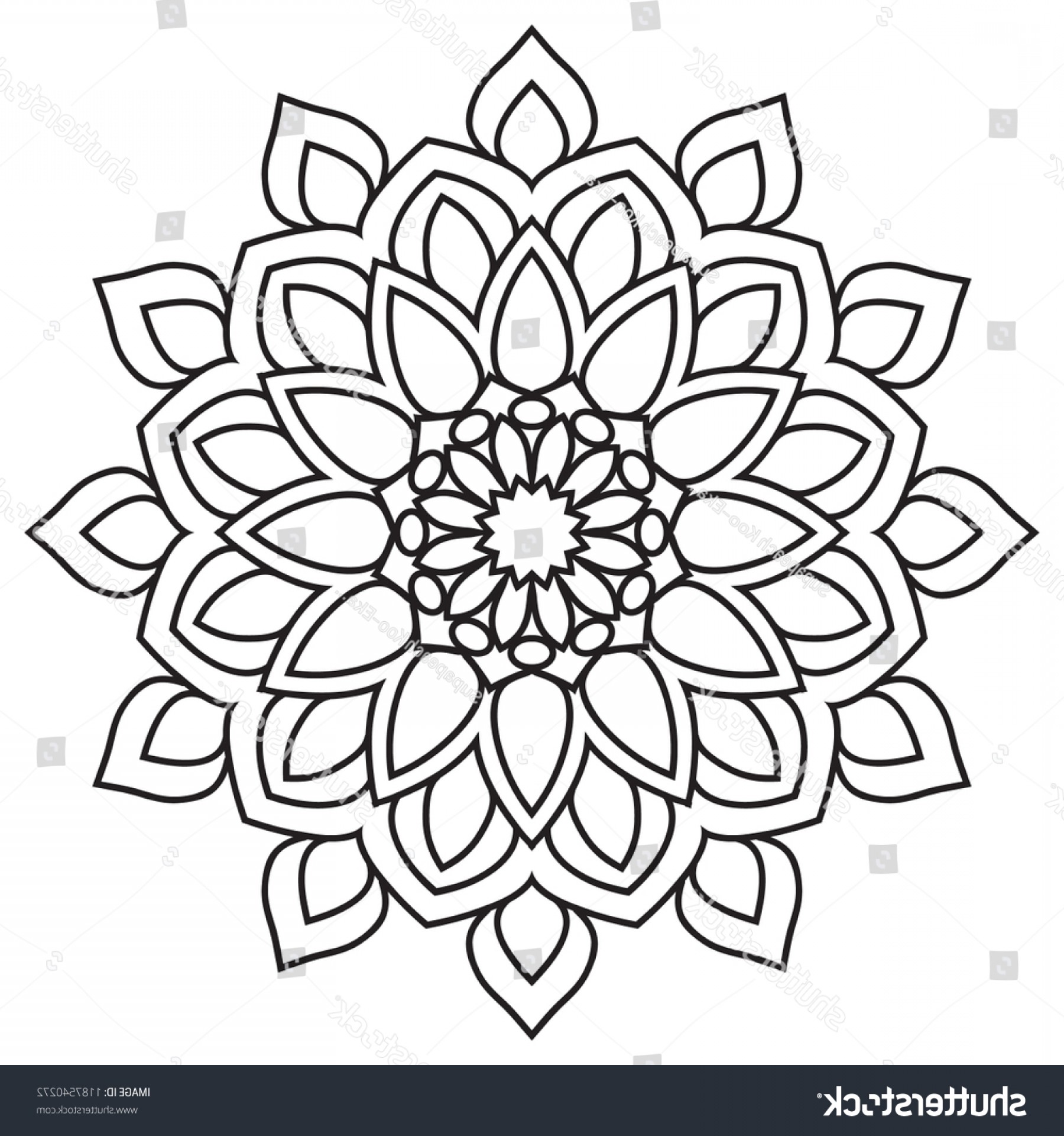 Download Simple Mandala Vector at Vectorified.com | Collection of ...