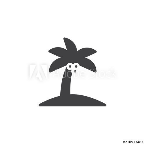 Palm Tree Vector Icon Filled Flat Sign For Mobile Concept And Web 500x500 Palm Tree Vector Icon Filled Flat Sign For Mobile Concept And Web