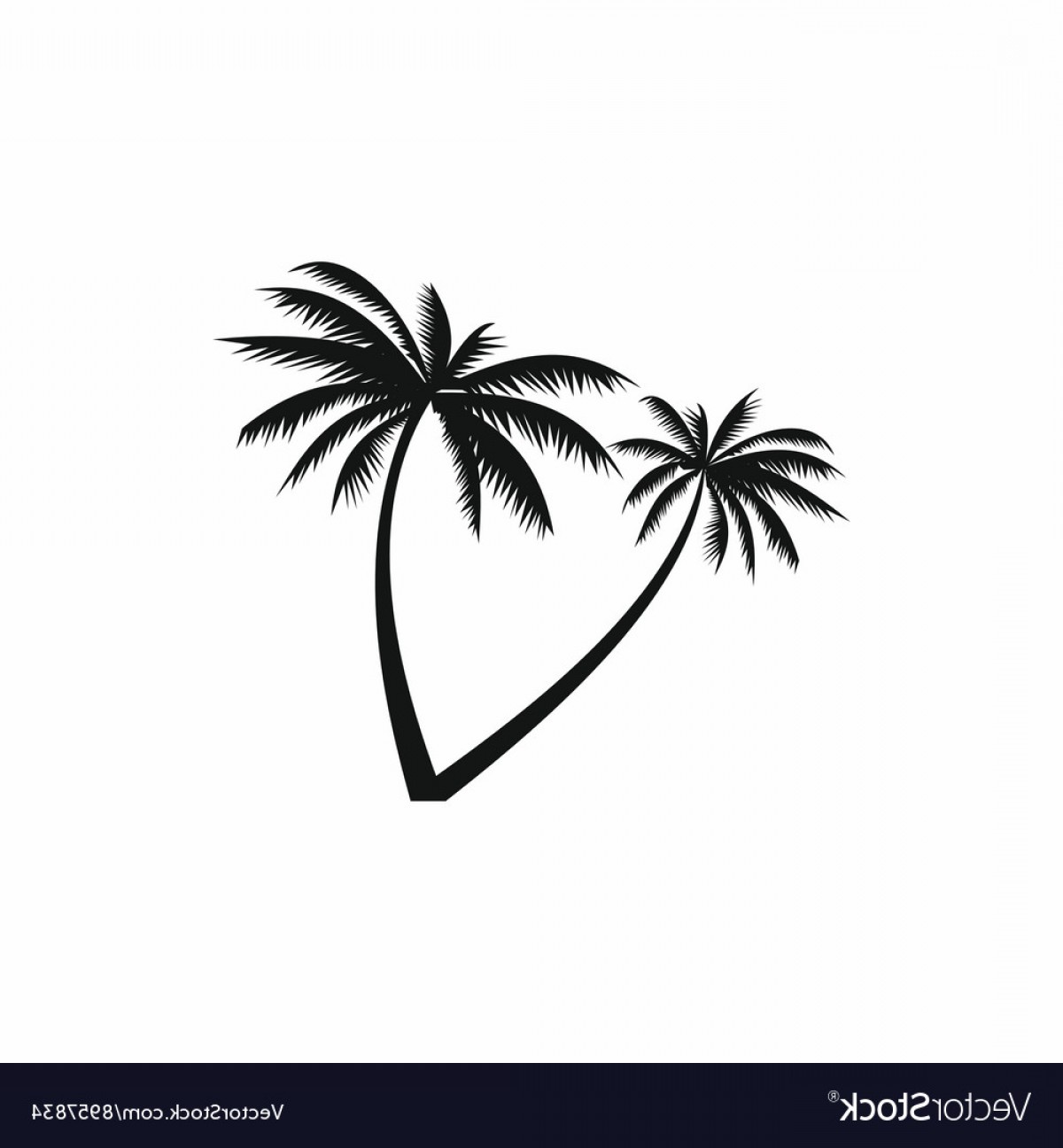 Two Coconut Palm Trees Icon Simple Style Vector Newwaysys 1200x1296 Two Coconut Palm Trees Icon Simple Style Vector Newwaysys