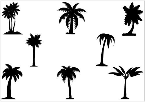 Palm Tree Clip Art Pack Silhouette Clip Art Palm Tree 500x350 Palm Tree Clip Art Pack Silhouette Clip Art Palm Tree