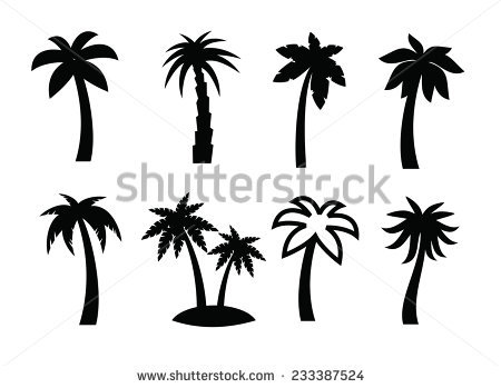 Palm Tree Vector Clipart 450x349 Palm Tree Vector Clipart