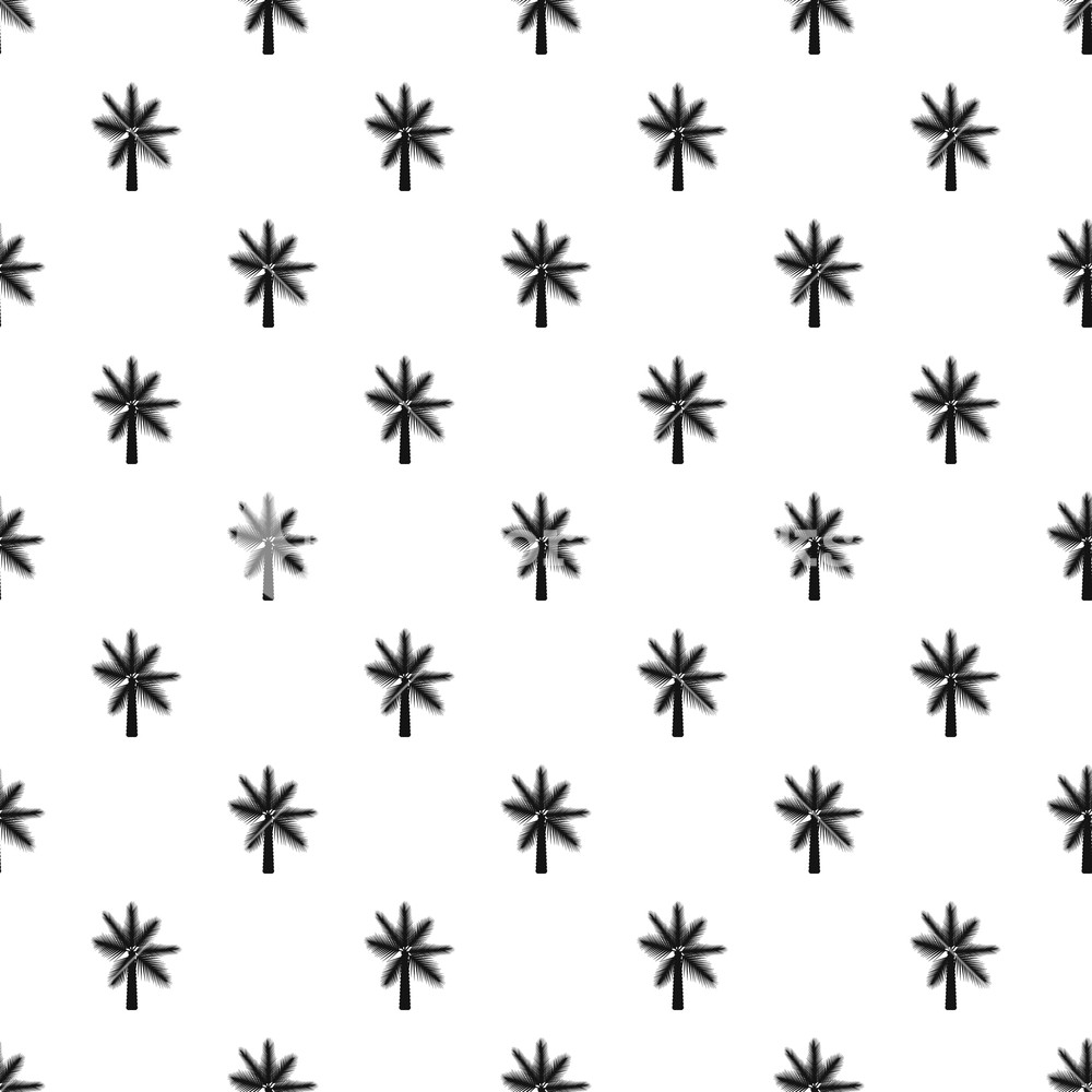 1000x1000 Palm Leaf Pattern Simple Illustration Of Palm Leaf Vector Pattern