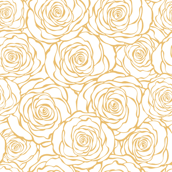 600x600 Simple Flowers Pattern Vector Free Download