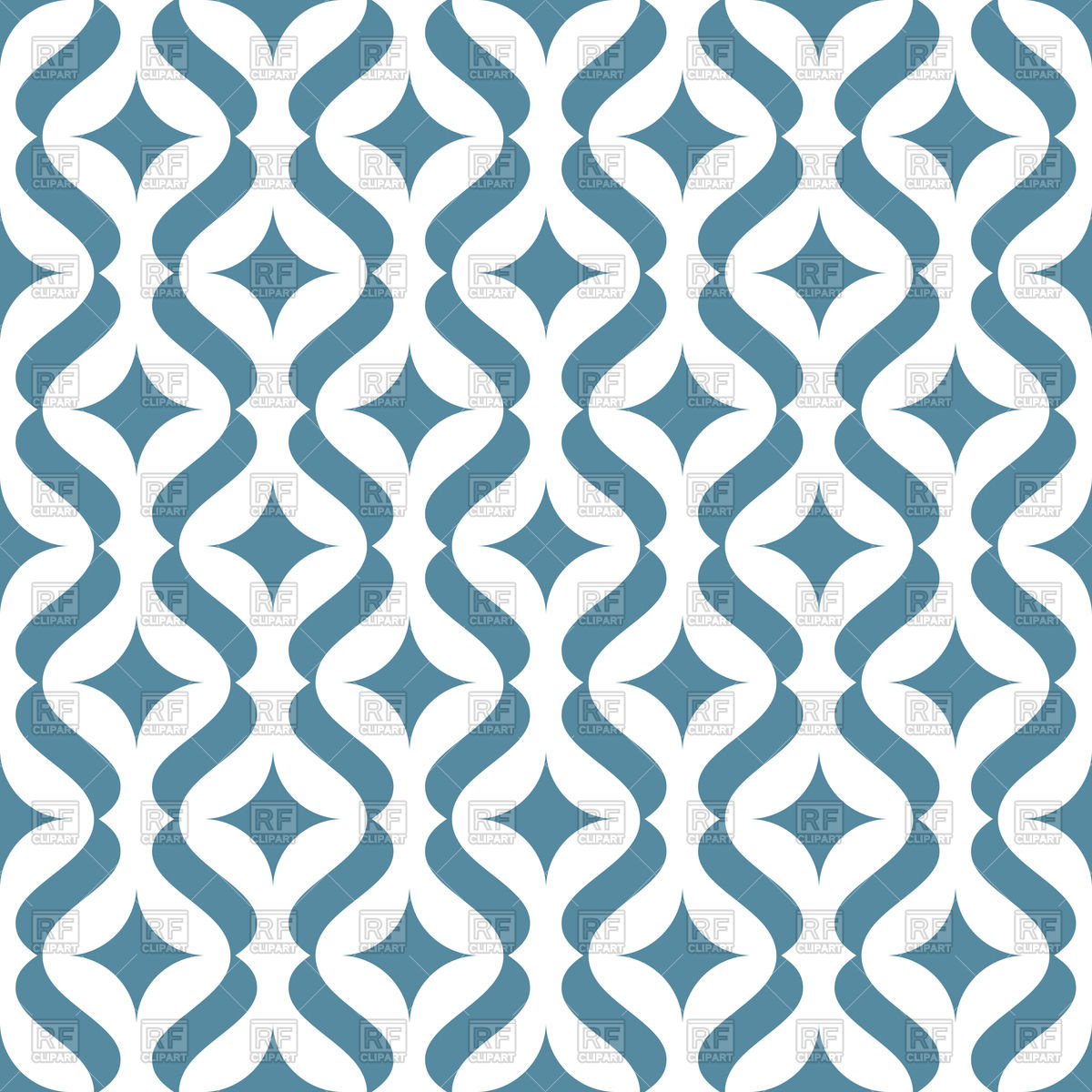 1200x1200 Simple Wavy Classic Pattern For Wallpaper Vector Image