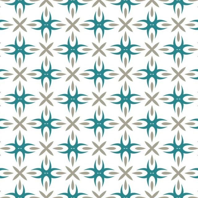 640x640 Vector Floral Seamless Pattern, Vector Repeating Texture