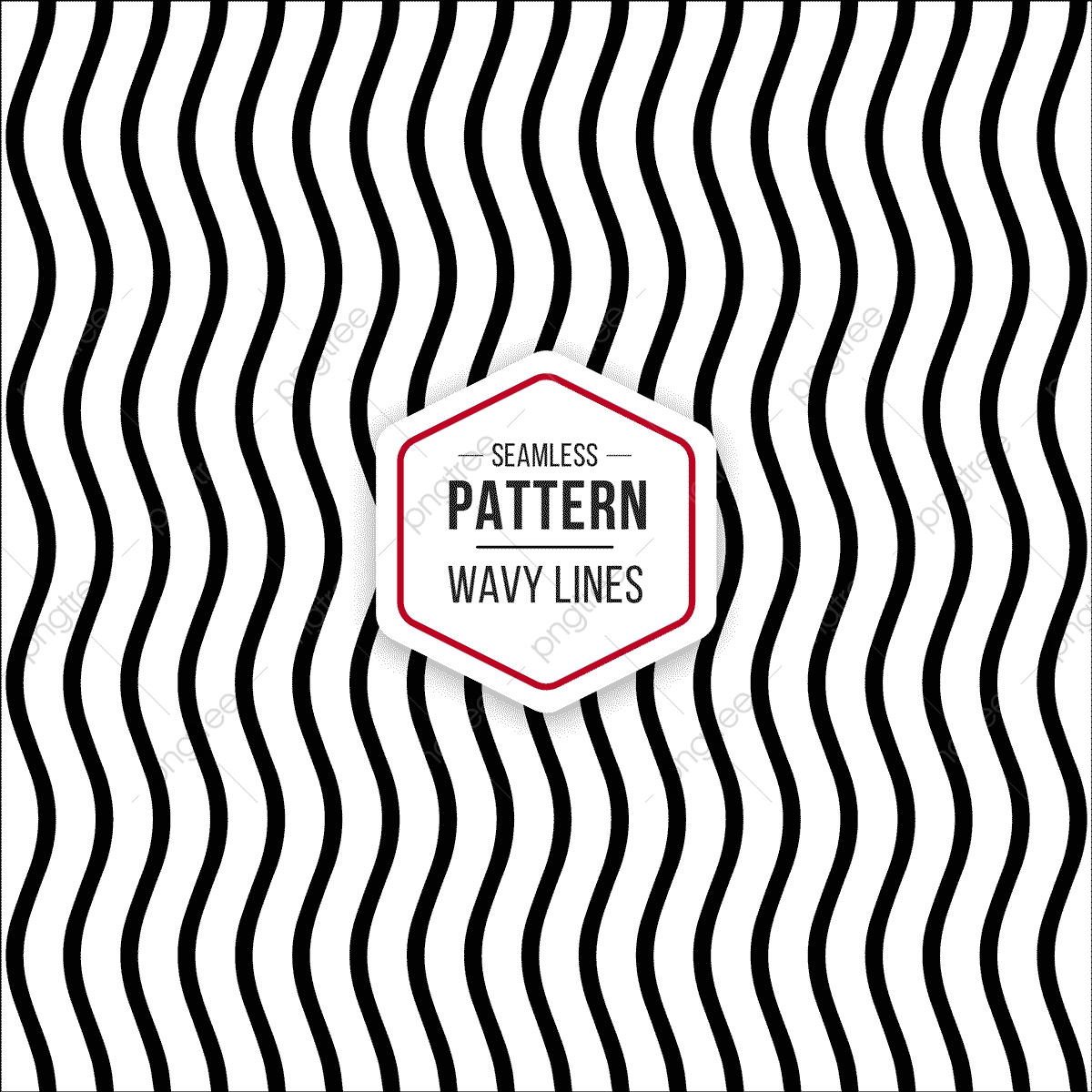 1200x1200 Vector Transparent Seamless Black And White Wavy Lines Simple