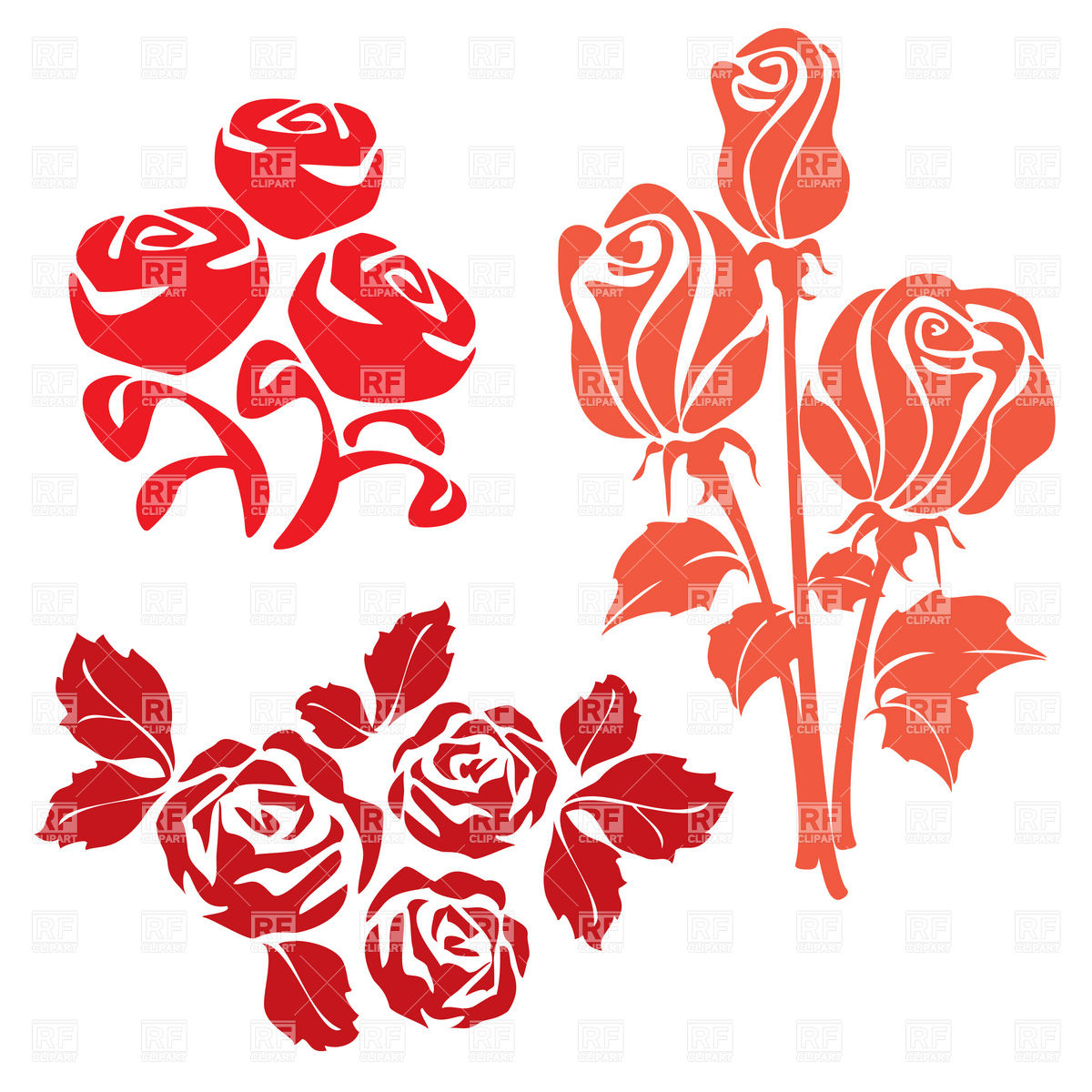 1200x1200 Rose Simple Silhouette Vector Image Of Plants And Animals