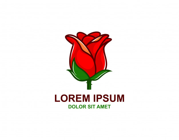 626x489 Simple Rose Logo Vector Premium Download