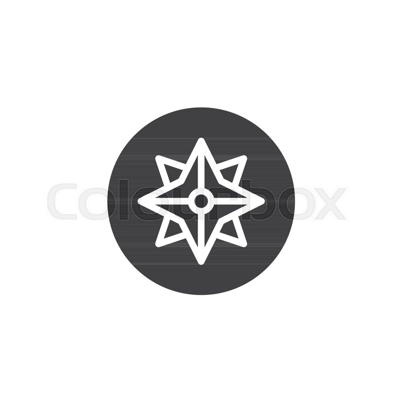 800x800 Wind Rose Vector Icon Filled Flat Stock Vector Colourbox