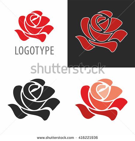 450x470 Logo Red Rose Simple Vector Pro Artist Inspo Red Roses